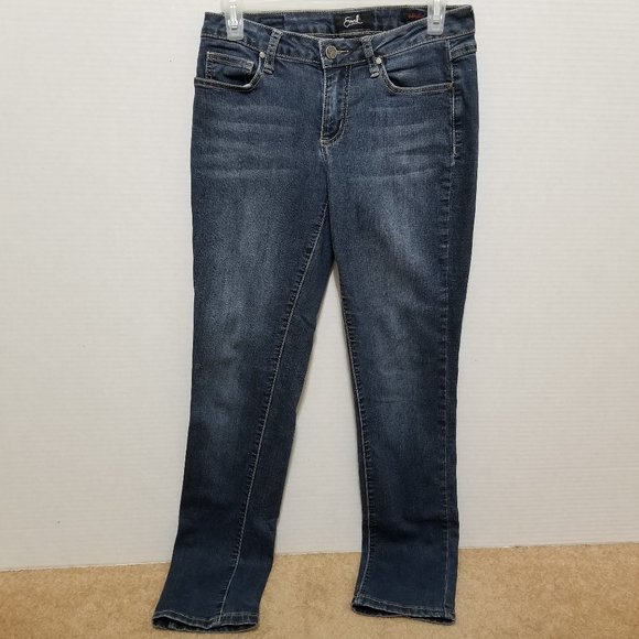 Earl jeans 4 Skinny denim whiskered stretch EW16394 low rise waist - Picture 1 of 11
